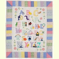 Hawaiian ABC Baby Blanket - Sun Bleached Pastels Hawaiian ABC Baby Blanket - Sun Bleached Pastels